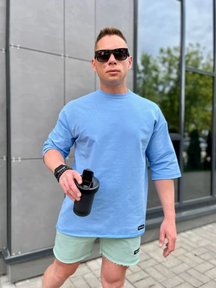 Футболка мужская оверсайз 173-1ФТ двухнитка