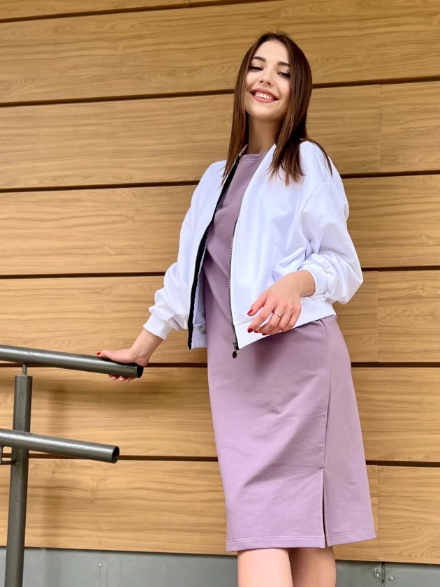 Бомбер женский 251-3Д трехнитка