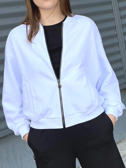 Бомбер женский 251-3Д трехнитка