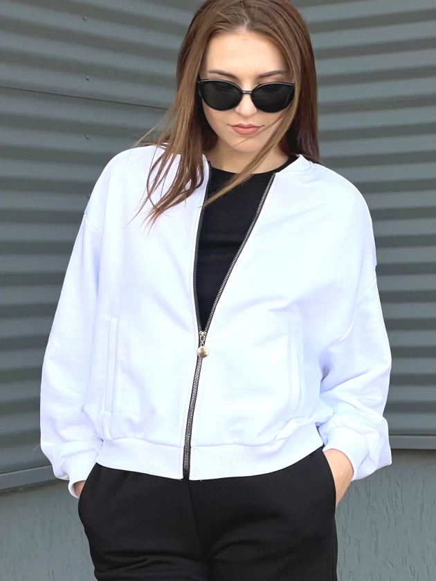 Бомбер женский 251-3Д трехнитка