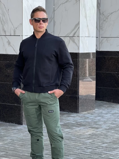 Бомбер мужской 241-3MД трехнитка