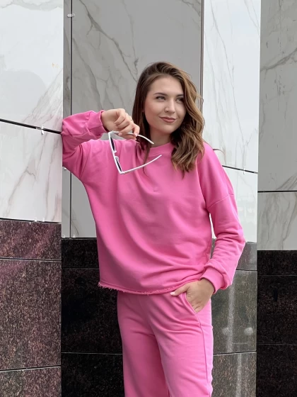 Свитшот женский оверсайз 210-3Д трехнитка