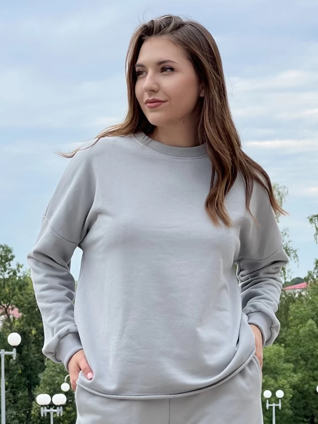 Свитшот женский оверсайз 210-3Д трехнитка