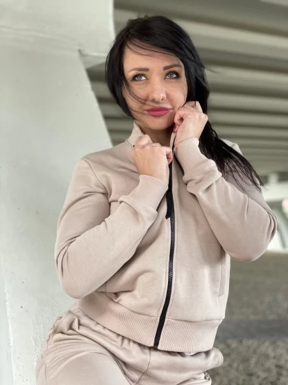 Толстовка женская 55-3Д трехнитка