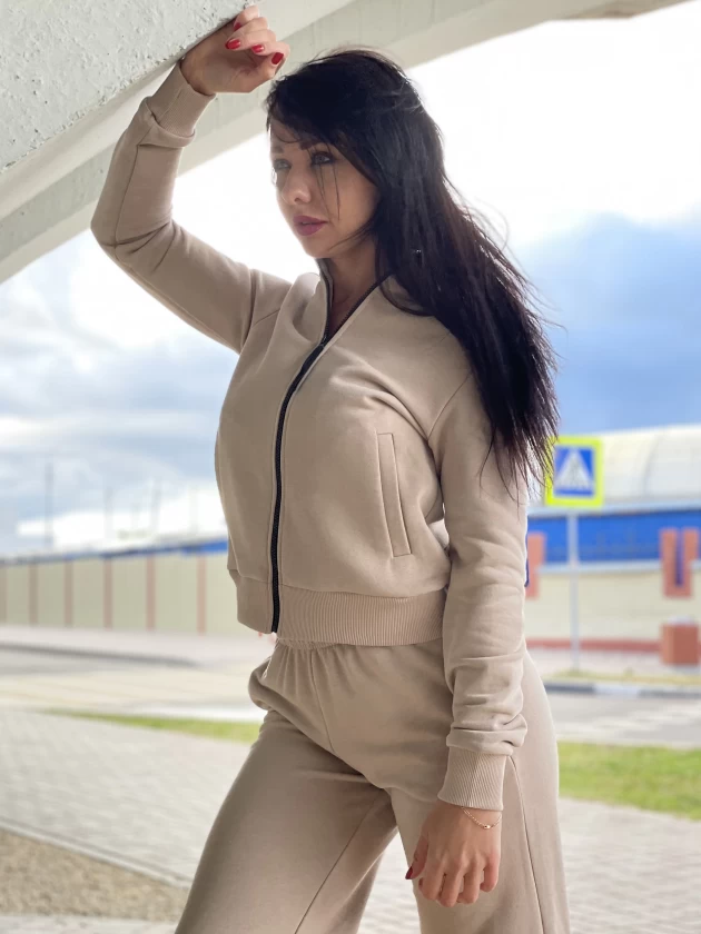 Толстовка женская 55-3Д трехнитка