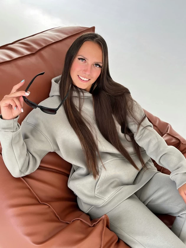 Худи женское оверсайз 191-3Д трехнитка