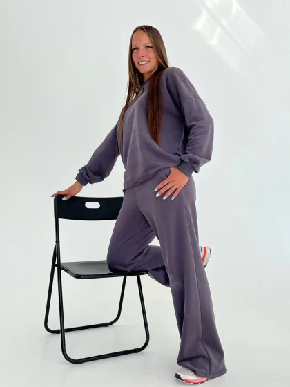 Костюм 229-3Б 210-3Б трехнитка с бархатным эффектом