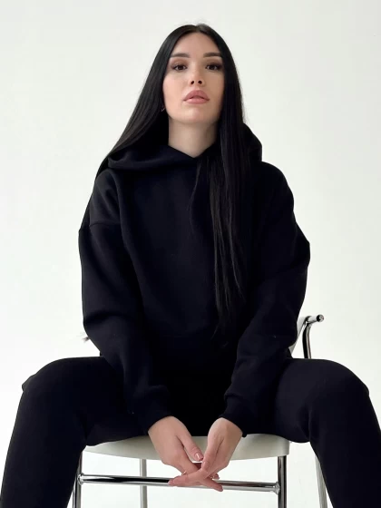 Худи женское оверсайз 191-3Н трехнитка с начесом