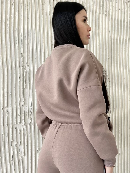 Свитшот женский оверсайз 210-3Н трехнитка с начесом