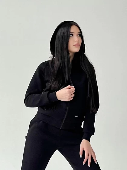 Худи на замке женское 140-3Н трехнитка с начесом