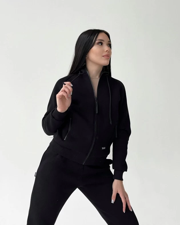 Худи на замке женское 140-3Н трехнитка с начесом